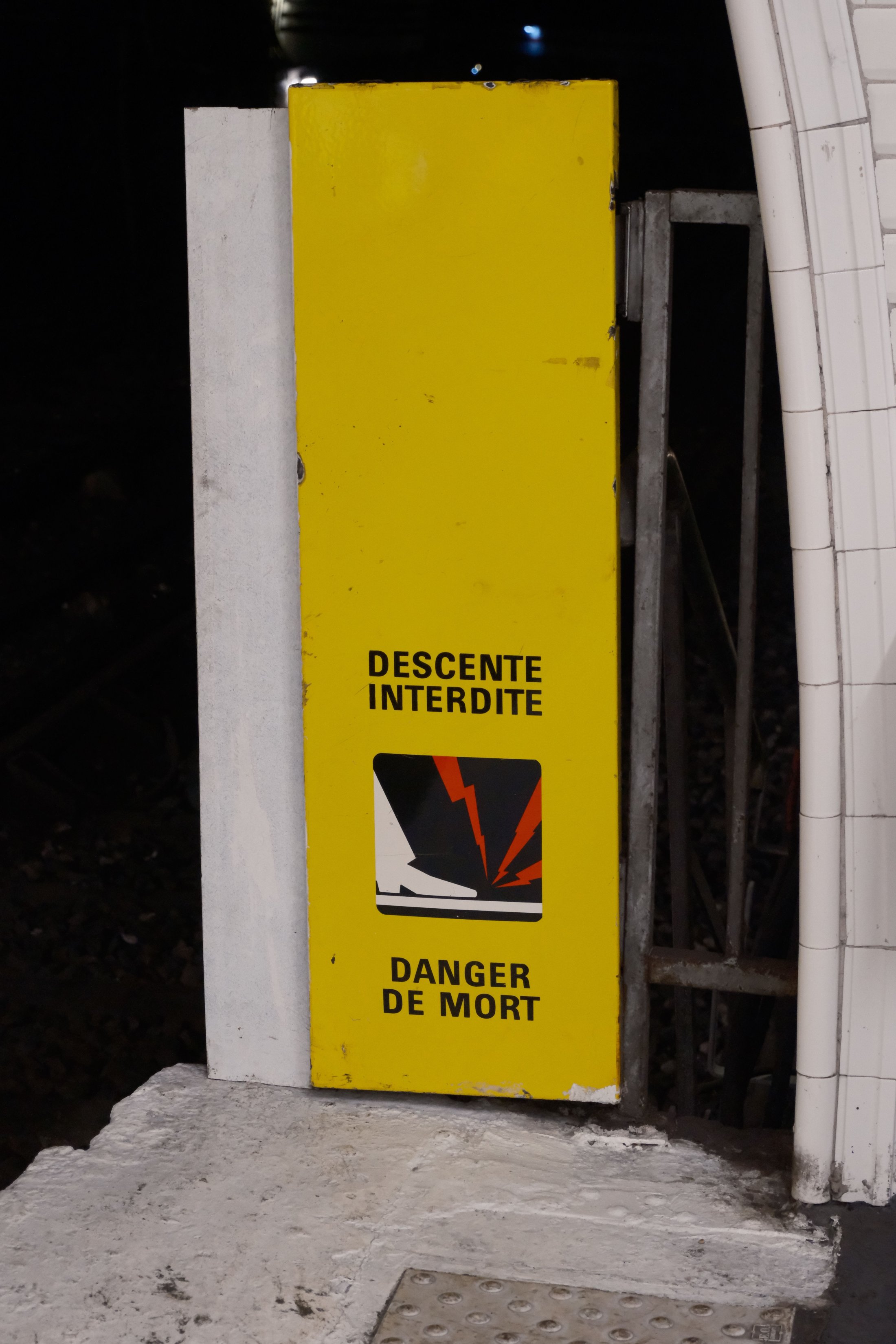 Panneau danger