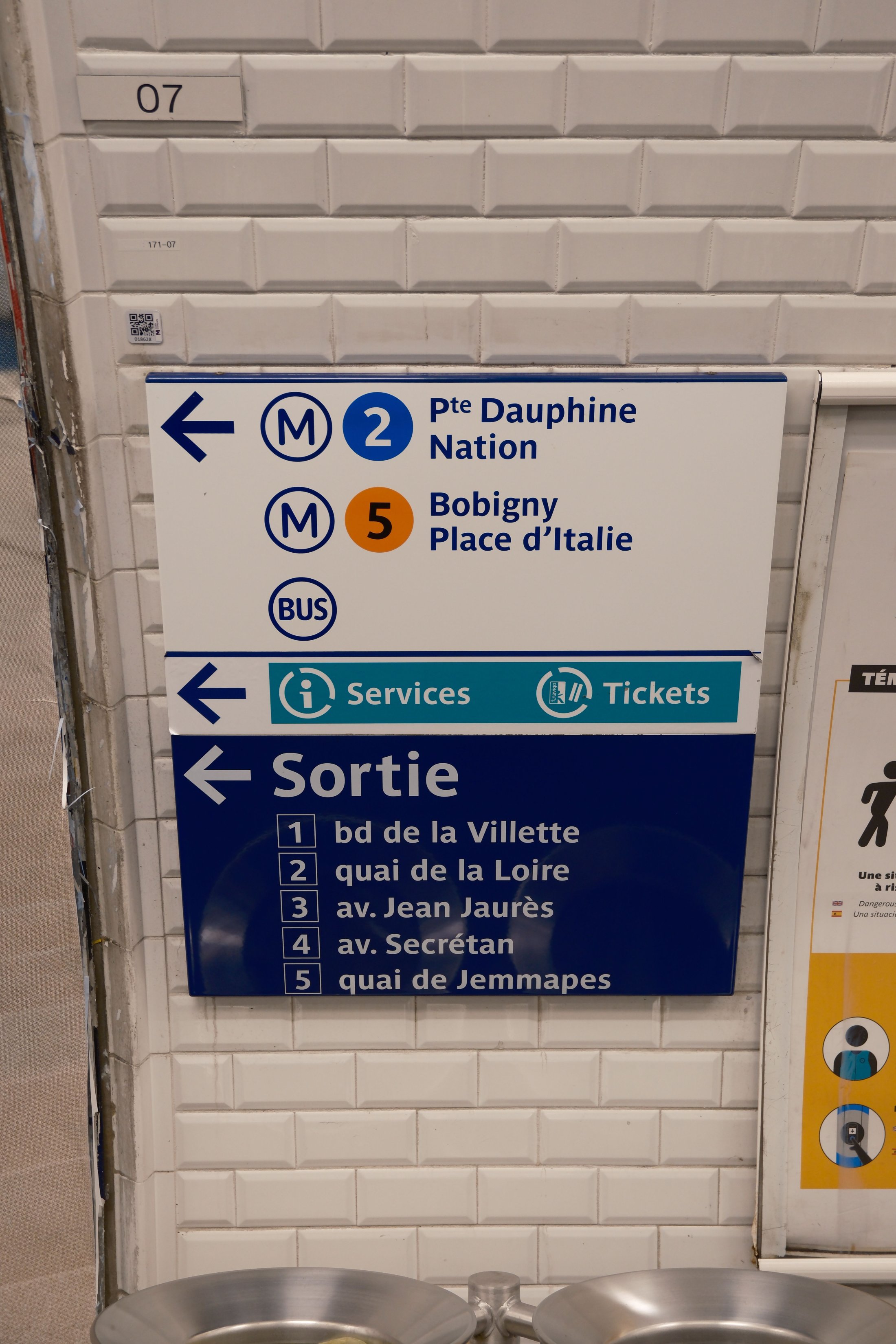 Panneau directions